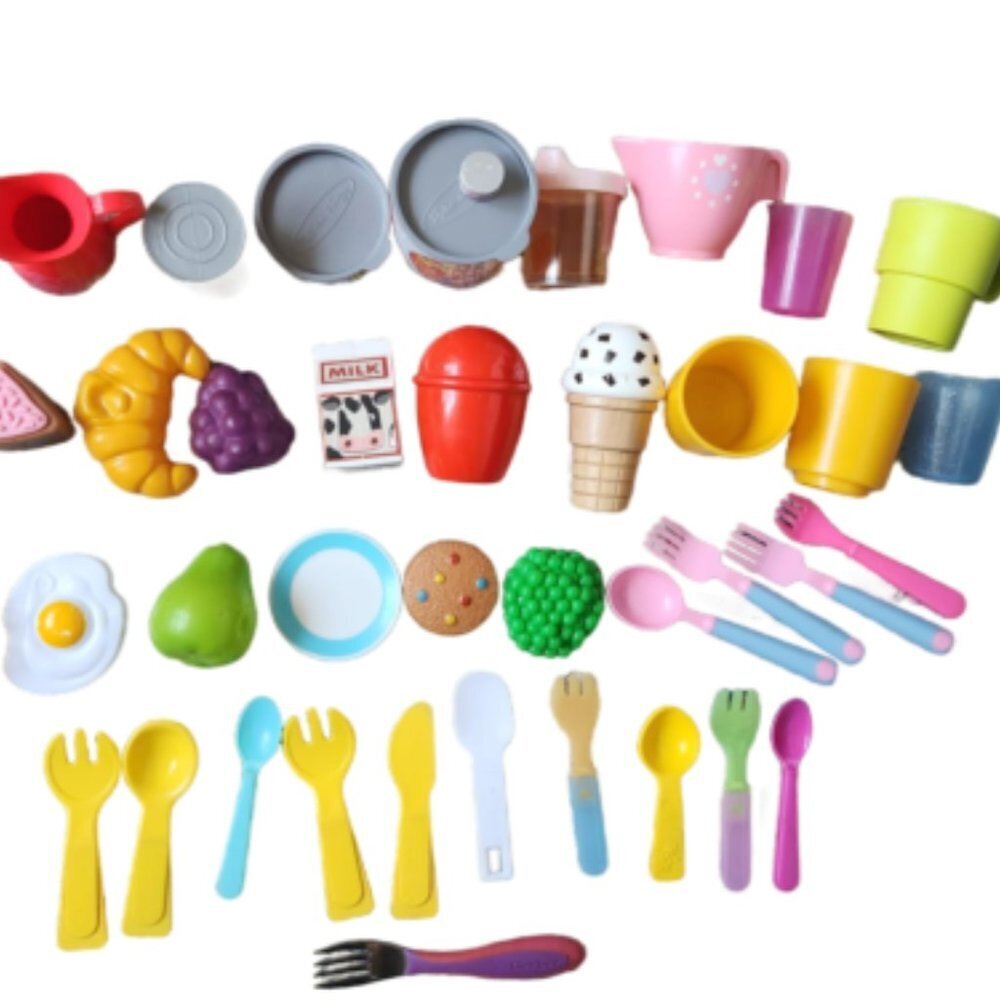 Kitchen Play Accessories Foods and Equipment 41 EUC